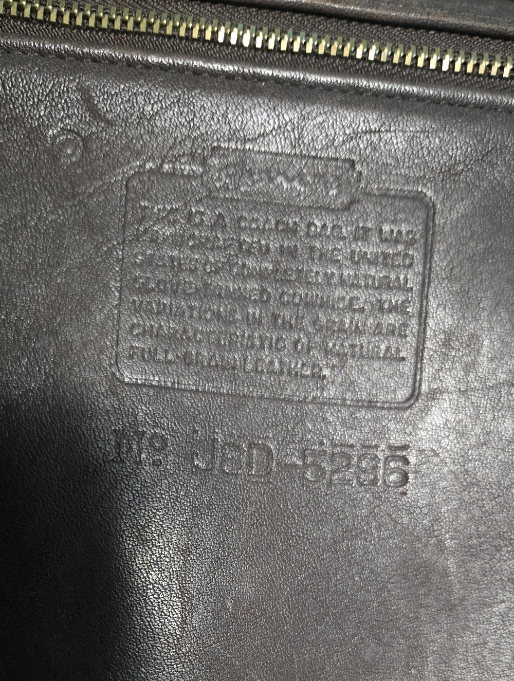 Vintage 1998 Coach Embassy Briefcase 5296 Brown Leather Laptop Bag - Made in USA - Picture 11 of 13